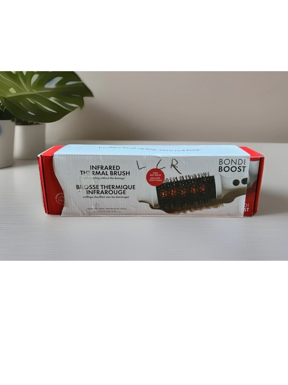 BONDIBOOST Infrared Long Barrel Blowout Brush Heated Thermal Round Brush Volume